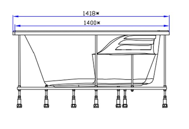 Якими можуть бути розміри акрилової ванни з різними модифікаціями