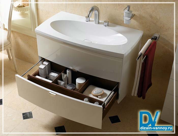 Раковина з тумбою для ванної кімнати   види умивальників і мийок