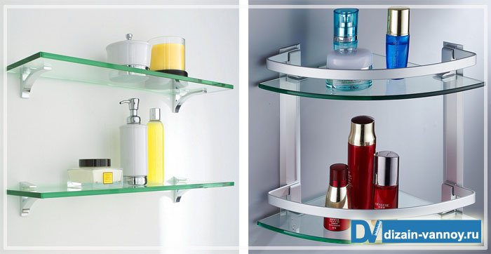 Полички для ванної кімнати   фото та види полиць