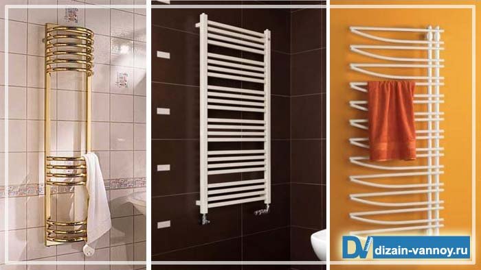 Електричні рушникосушки для ванної кімнати і фото змійовиків