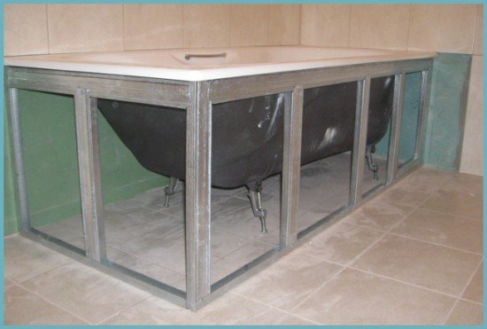 Як зробити декоративний екран або нішу під ванну своїми руками