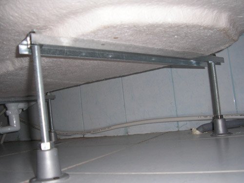 Установка акрилової ванни своїми руками