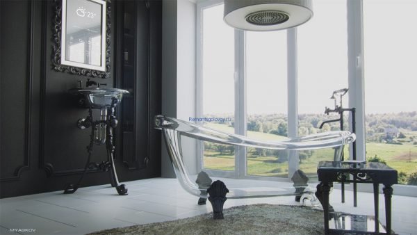 Як встановити скляну ванну — види і конструкція (відео і фото)