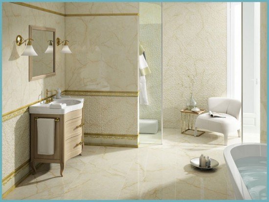 Мармурова плитка: багатство і розкіш у ванній кімнаті
