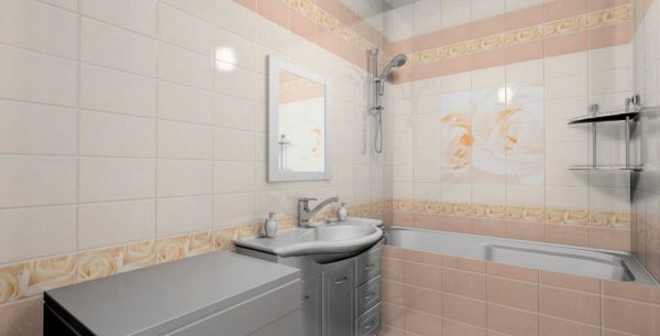 ПВХ панелі з фризом для ванної кімнати — види і особливості (фото і відео)