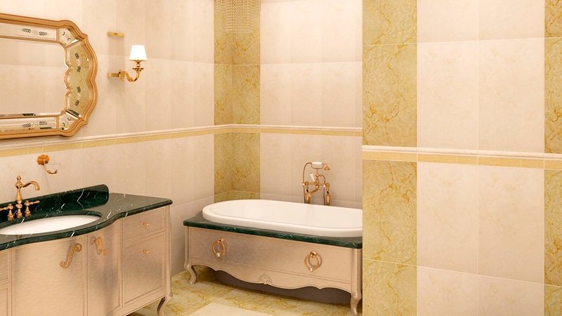 Китайська плитка для ванної кімнати: колекція фото