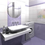 Керамічна плитка для ванної: дизайн, фото колекція