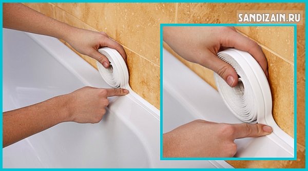 Бордюрна самоклеюча стрічка для ванної: нюанси вибору і установки