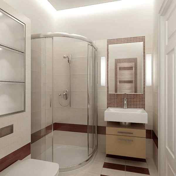 Ванна кімната з душовою кабіною дизайн