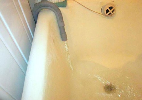 Як зробити злив пральної машини в каналізацію прямо