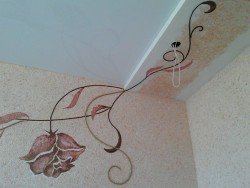 Як зробити картину або малюнок рідкими шпалерами