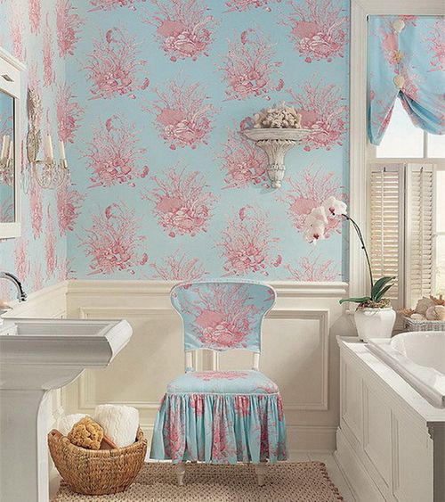 Шпалери в ванну кімнату, їх види та правила підбору