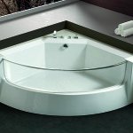 Кутова ванна: фото дизайну інтерєру