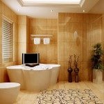 Настінна плитка для ванної: колекція фото