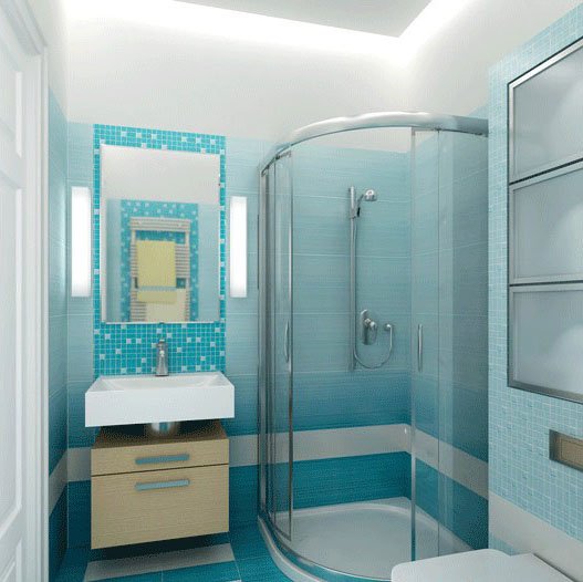 Оригінальний дизайн маленької ванної кімнати