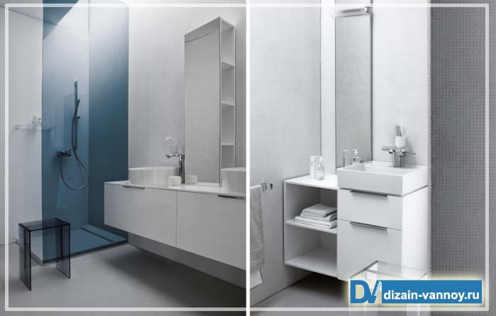 Меблі для ванної кімнати і туалету: види, фото і зразки