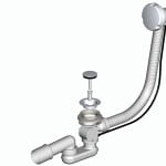 Який злив перелив для ванни краще: автомат або напівавтомат