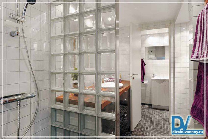 Перегородка для ванної кімнати   фото фальш стін, ширм та блоків