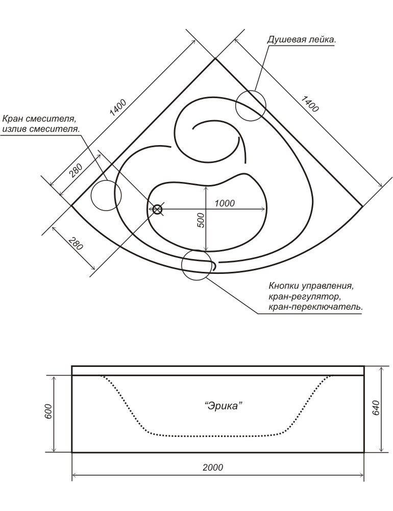 Яка висота ванни від підлоги стандарт, в залежності від її моделі