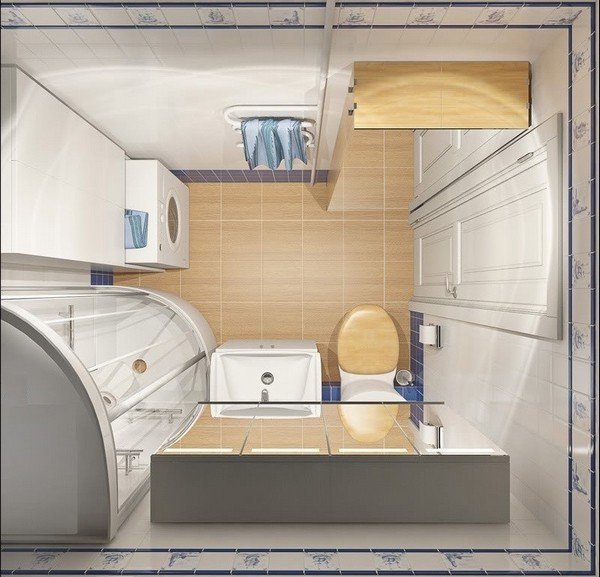 Дизайн ванної 4 кв. м: використовуємо простір по максимуму