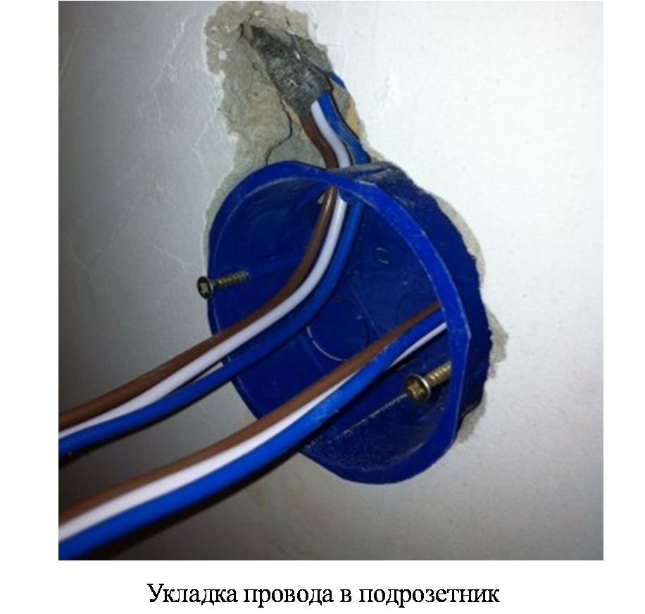 Установка підрозетника в бетонну стіну