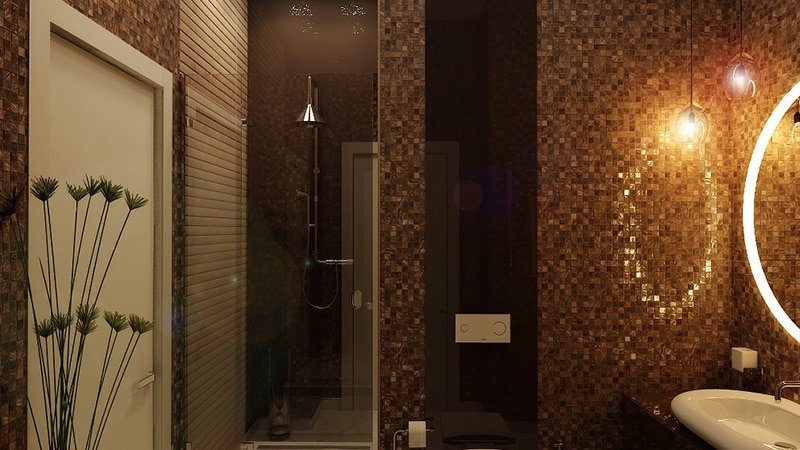 Кольорова плитка для ванної: фото зразків