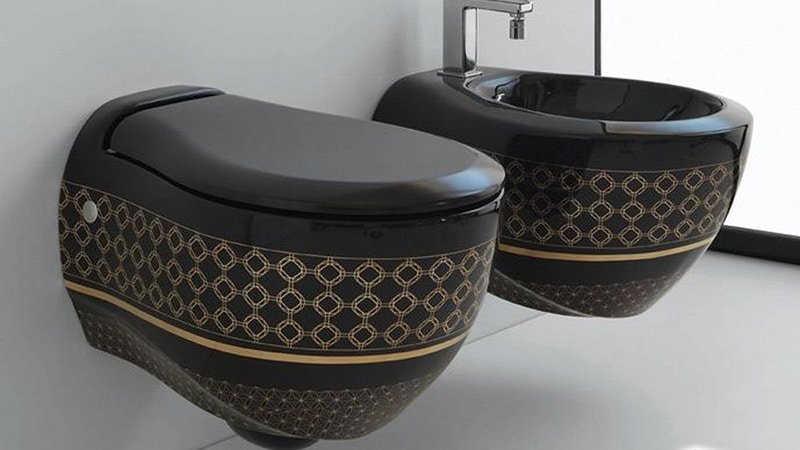 Кольорові унітази: фото підбірка виробів