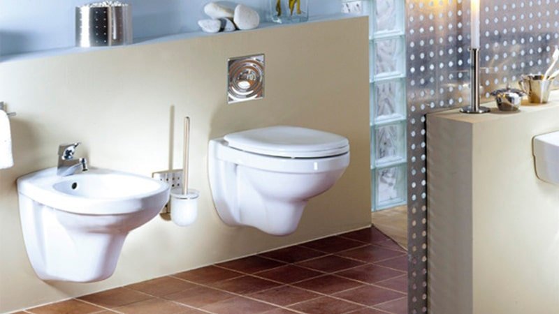 Унітаз з прихованим бачком: приставний, підлоговий