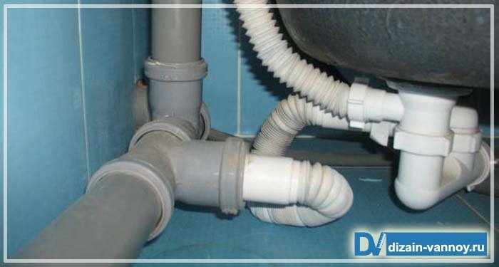 Установка сифона на ванну   схема складання підключення і заміна