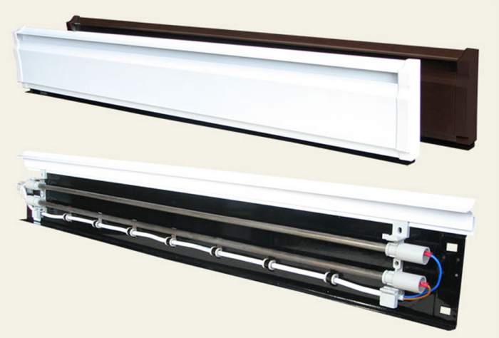 Установка електричних обігрівачів плінтусних