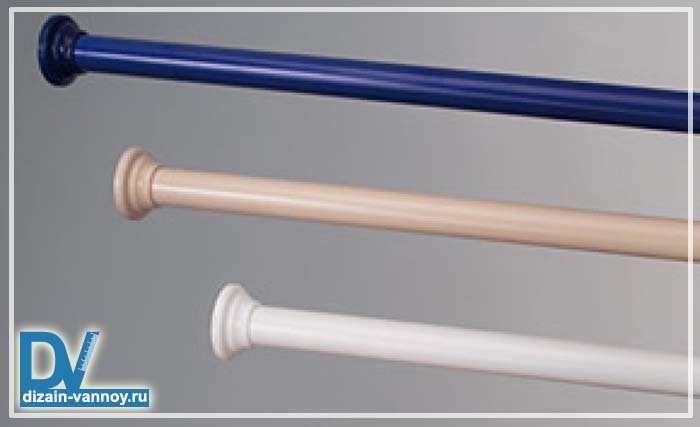 Оптимальна штанга для штори у ванну кімнату і кутова г подібна поперечина