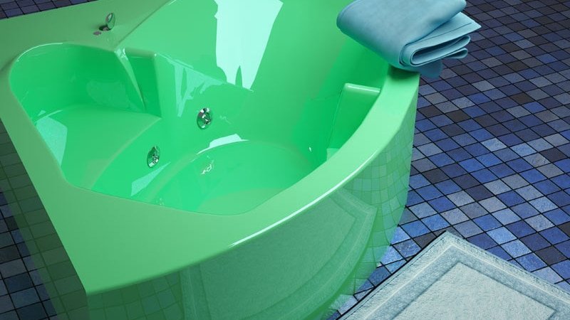 Ванна акрилова кутова: розміри і форми