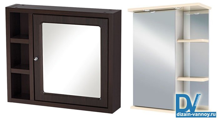 Вузька навісна шафа пенал для ванної кімнати