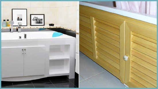 Як зробити декоративний екран або нішу під ванну своїми руками