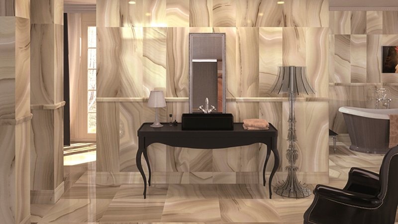 Плитка під мармур для ванної кімнати