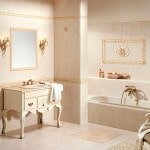 Керамічна плитка для ванної: дизайн, фото колекція