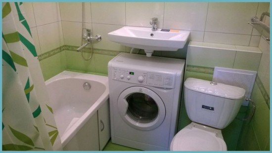 Раковина латаття: вибираємо і розміщуємо над пральною машиною