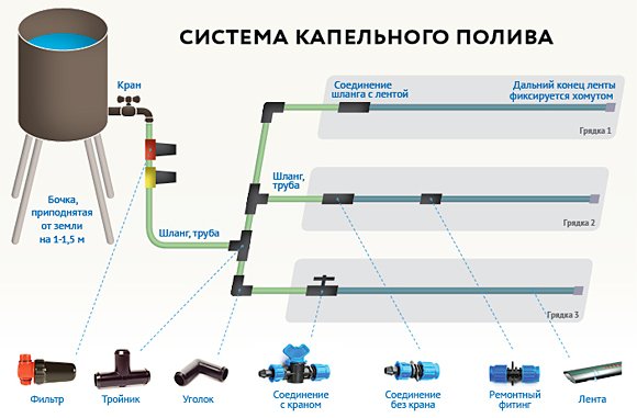 Як влаштувати крапельний полив своїми руками