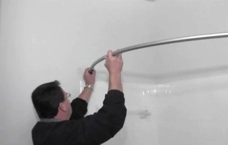 Штанга для ванної кімнати, карниз для штори, як краще зробити