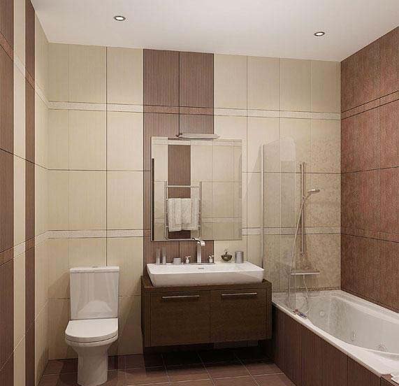 Дизайн ванної кімнати 3 кв м