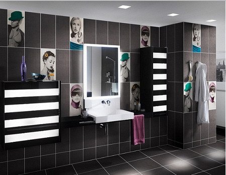 Панно з плитки в ванну, як вибрати і існуючі види