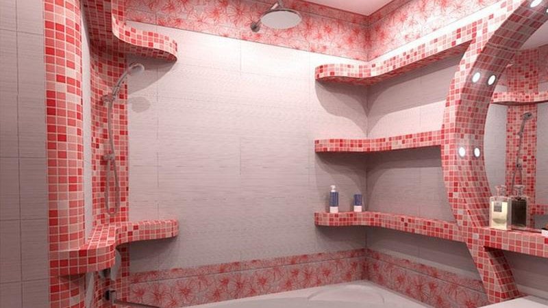 Кахель для ванної кімнати: фото поєднання кольорів