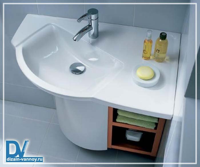 Раковина з тумбою для ванної кімнати   види умивальників і мийок