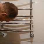 Установка рушникосушки у ванній своїми руками