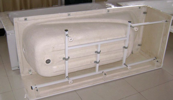 Установка акрилової ванни своїми руками