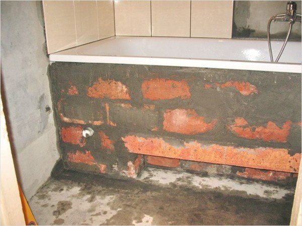 Установка акрилової ванни своїми руками