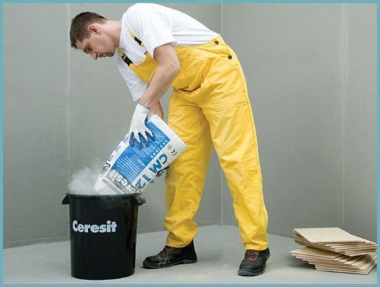 Морозостійкий Клей для керамограніту, для зовнішніх робіт