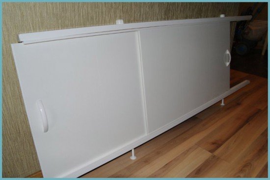 Екран під ванну з пластикових панелей: робимо своїми руками