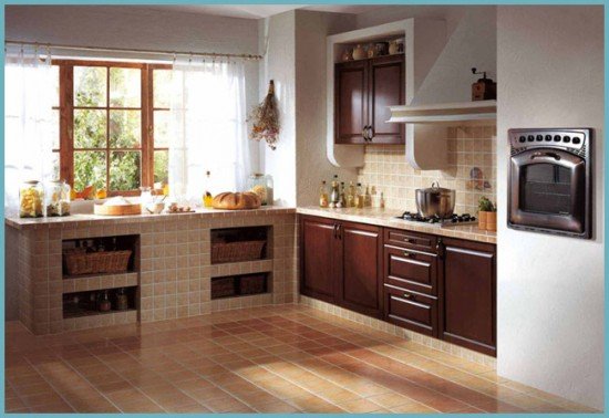 Вибираємо плитку на кухню: для укладання на підлогу і на фартух