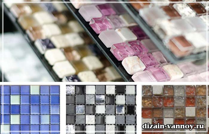 Плитка під мозаїку для ванної кімнати   види, біла, чорна